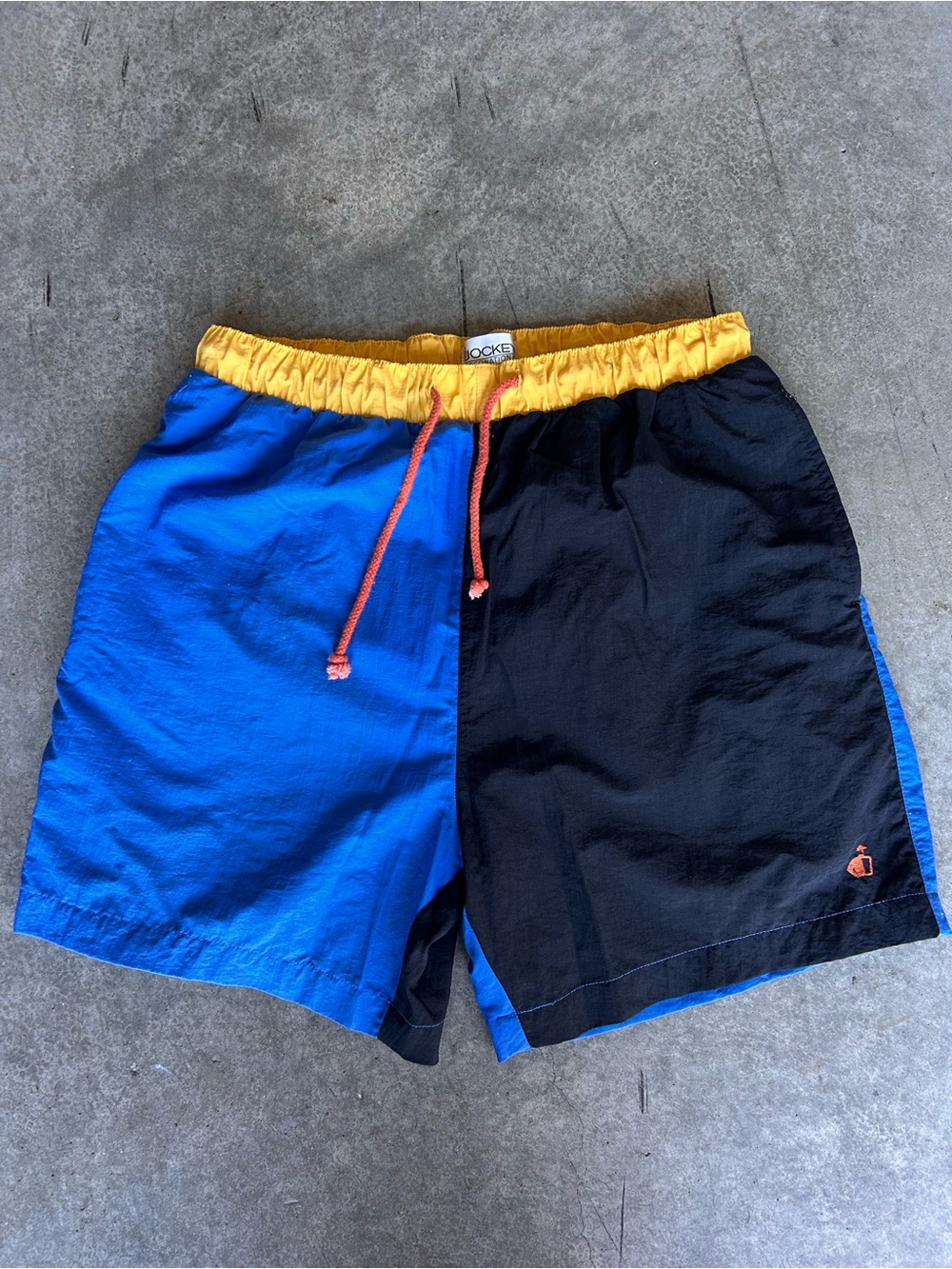 Vintage Jockey International Nylon Colorblock Swim Shorts Trunks Men’s M